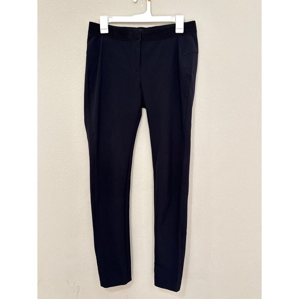 Veronica Beard Scuba Leggings Ankle Pants Black‎ Stretch Ponte Size 8 READ - Picture 3 of 8